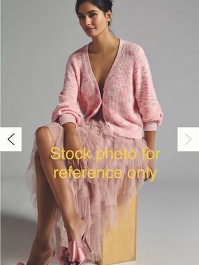 Paige Bastille Deep-V Cardigan Sweater - Size M